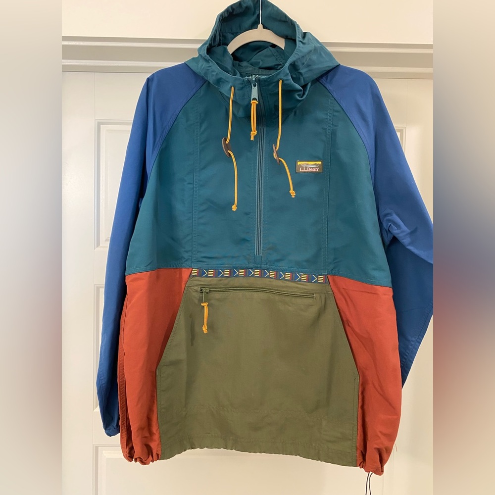 L. L. Bean Men's Mountain Classic Anorak, Multi-Color - Large